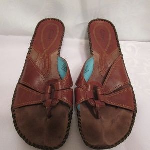 Clarks Slip On Slide Wedge